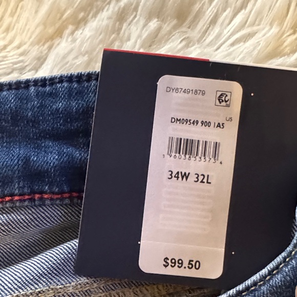 Tommy Hilfiger Men's Denim Slim Jeans 34W x 32L - Picture 5 of 5